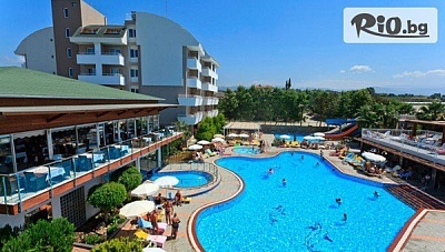 Самолетна почивка в Алания! 7 All Inclusive нощувки в Club Mermaid Village 4* + 3 открити басейна, 3 водни пързалки и СПА, с полет от София или Варна, от Go2Holiday