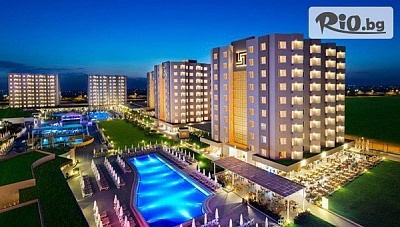 Самолетна почивка на 200м. от плажа в Анталия, Турция! 7 All Inclusive нощувки в Grand Park Lara 5* + басейни, с полет от София или Варна, от Go2Holiday