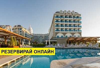 Самолетна почивка в Турция! 7 нощувки на човек на база Ultra all inclusive в Adalya Elite Lara 5*, Лара, Турска ривиера с двупосочен чартърен полет​ от Варна