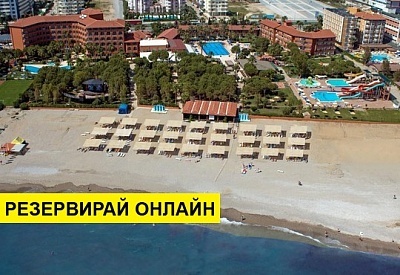 Самолетна почивка в Турция! 7 нощувки на човек на база All inclusive в Club Turtas Beach 4*, Аланя, Турска ривиера с двупосочен чартърен полет​ от Варна