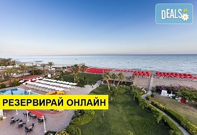 Самолетна почивка в Турция! 7 нощувки на човек на база Ultra all inclusive в Throne Seagate Belek Hotel 5*, Белек, Турска ривиера с двупосочен чартърен полет​ от Варна