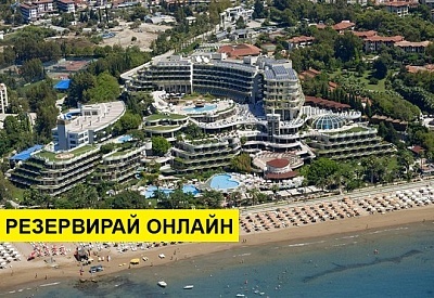 Самолетна почивка в Турция! 9 нощувки на човек на база Ultra all inclusive в Crystal Sunrise Queen Luxury Resort & Spa 5*, Анталия, Турска ривиера с двупосочен чартърен полет от 