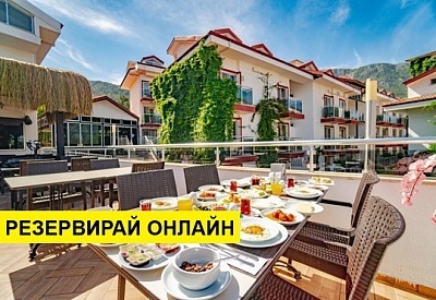 Самолетна почивка в Турция! 7 нощувки на човек на база All inclusive в Sunshine Holiday Resort Fethiye 0*, Fethiye, Егейска Турция с двупосочен чартърен полет от София