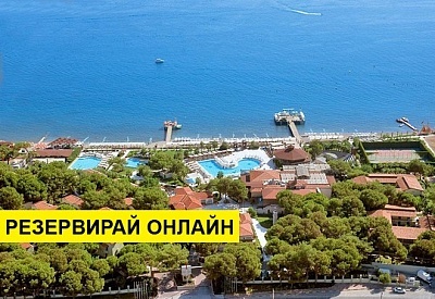 Самолетна почивка в Турция! 7 нощувки на човек на база All inclusive в Crystal Flora Beach Resort 0*, Кемер, Турска ривиера с двупосочен чартърен полет от София