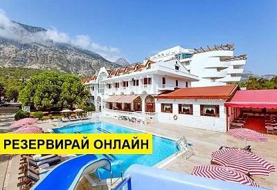 Самолетна почивка в Турция! 7 нощувки на човек на база All inclusive в Larissa Mare Beach Hotel 0*, Кемер, Турска ривиера с двупосочен чартърен полет от Варна