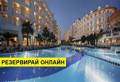 Самолетна почивка в Турция! 7 нощувки на човек на база All inclusive в Alba Queen Hotel 5*, Сиде, Турска ривиера с двупосочен чартърен полет от Варна