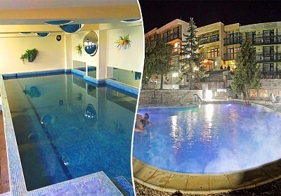  Уикенд в хотел Виталис, Пчелински бани, до Костенец! Нощувка на човек на база All inclusive light + външен и вътрешен басейн с гореща минерална вода и сауна 