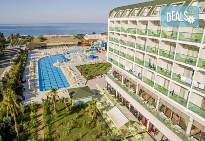 ULTRA ALL INCLUSIVE! 10 дни, 7 нощувки морска ваканция в Hedef Beach Resort & Spa 5*, Алания, Анталия! Включен транспорт, басейни, водна пързалка, безплатно за дете до 11.99 г. от BelpregoTravel