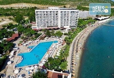 Ultra All Inclusive морска ваканция в хотел Tusan Beach Resort 5*, Кушадасъ! 7 нощувки, безплатно за дете до 12.99 г от Голдън Вояджес, със собствен транспорт