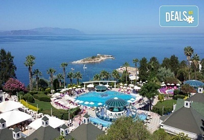 Ultra All Inclusive морска ваканция в хотел Grand Blue Sky International, Кушадасъ! 7 нощувки, безплатно за дете до 11.99 г от Голдън Вояджес, със собствен транспорт