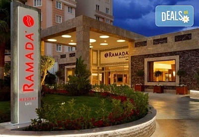 Ultra all inclusive ваканция 2024 в Ramada Resort Lara 5*, Лара, Анталия! 7 нощувки, басейни, СПА, турска баня, сауна и транспорт от BelpregoTravel