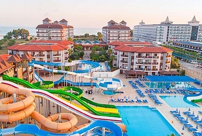  Великден в хотел Eftalia Aqua Resort 5*, Алания, Турция! Автобусен транспорт + 7 нощувки на база Ultra Аll Inclusive на човек + басейни, аквапарк и SPA. Дете до 12г. безплатно 