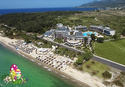 Великден в Ilio Mare Beach Hotel 5*, Тасос, Гърция! 3 нощувки със закуски, две вечери + Великденски обяд на човек