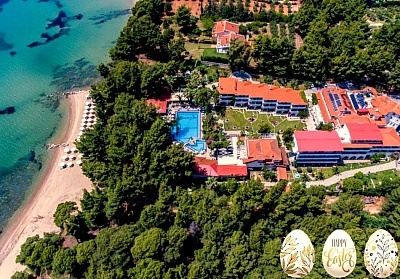  Великден в Porfi Beach Hotel***, Никити, Гърция! 3 нощувки на човек със закуски, вечери + Великденски обяд с жива музика 