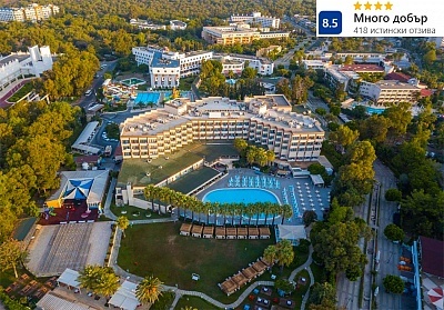  Великден в Сиде, Турция! Автобусен транспорт + 7 нощувки на човек база Ultra All inclusive в хотел ASTERIA COLLECTION 5* 