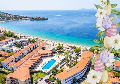  Великден в Toroni Blue Sea Hotel***, Торони, Гърция! 3 или 4 нощувки на човек със закуски и вечери + празничен обяд с напитки 