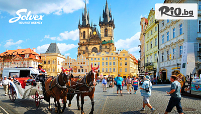 Великден в Златна Прага! 4 нощувки със закуски в Хотел Prague Centre Plaza + самолетен билет, летищни такси и възможност за посещение на Карлови Вари и Дрезден, от Солвекс