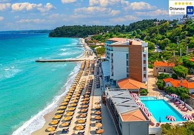 5-звездна почивка на брега в Ammon Zeus Hotel*****, Калитея, Гърция! Нощувка за ДВАМА със закуска + басейн